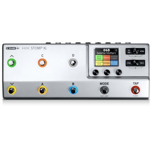 LINE6 HX STOMP XL SILVER PEDALIERA MULTIEFFETO PER CHITARRA 8 INTERRUTTORI SIMUL