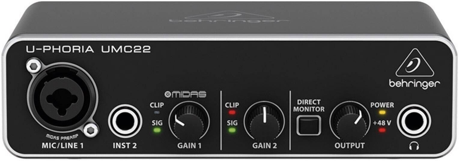 INTERFACCIA AUDIO BEHRINGER USB 2X2 U-PHORIA UMC22
