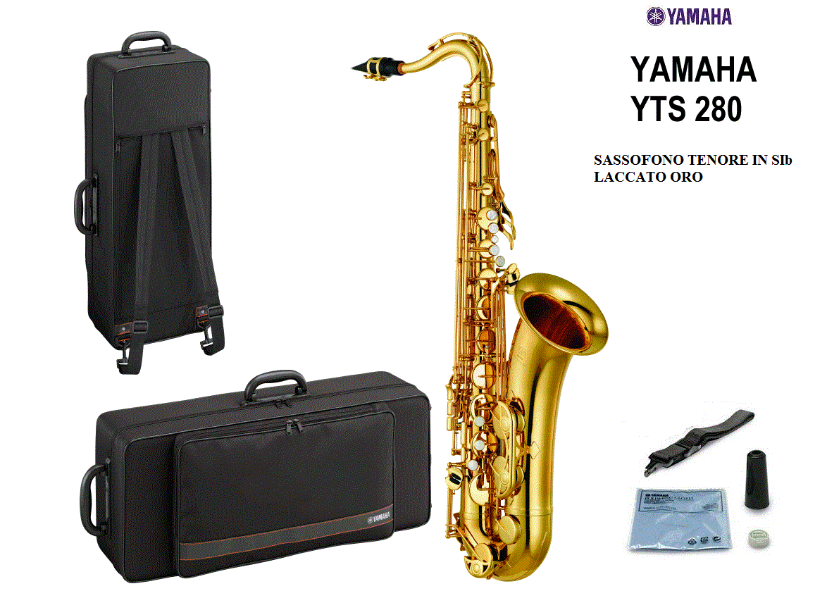 YAMAHA YTS 280 TENOR SAX YAMAHA YTS280 SASSOFONO TENORE CHIAVE FA# CON ASTUCCIO