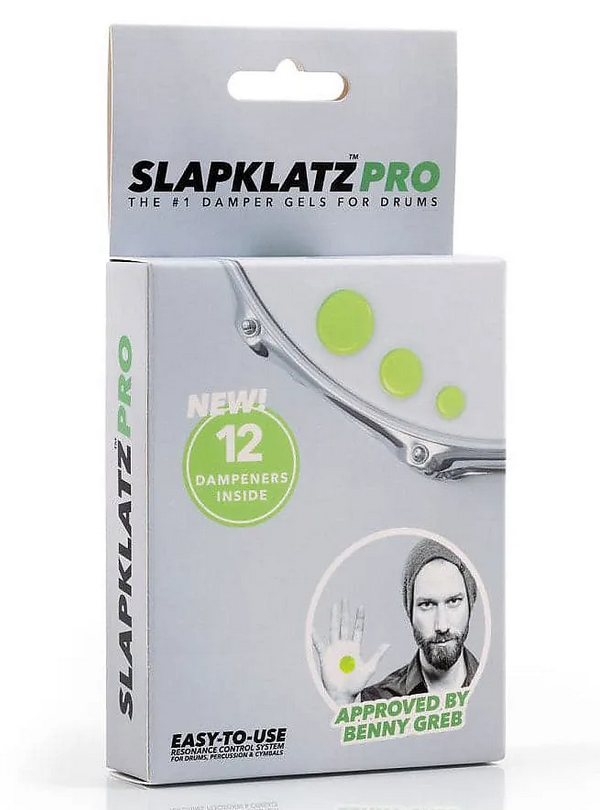 SLAPKLATZ GEL PADS  ALIEN GREEN  12 PEZZI - SORDINE GEL PER BATTERIA