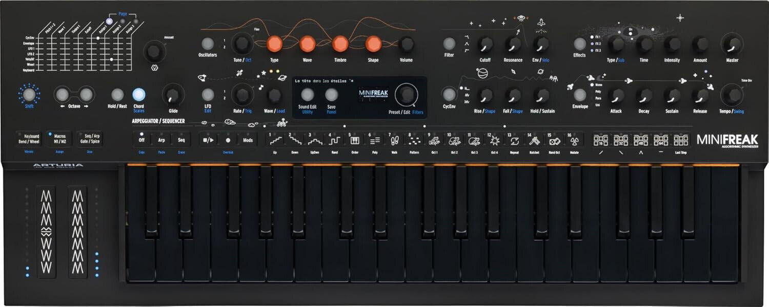 ARTURIA Minifreak Stellar SINTETIZZATORE ANALOGICO/DIGITALE 6 VOCI 37 TASTI