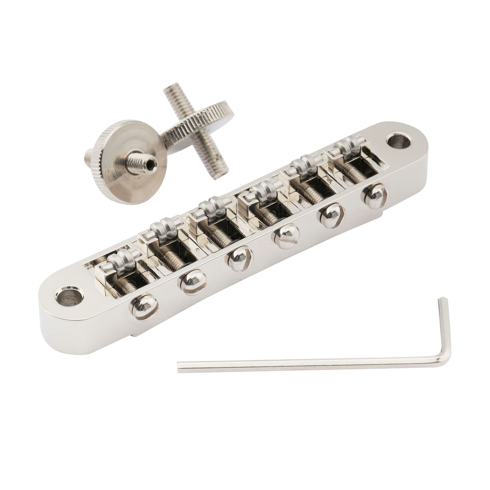 Musiclily Pro Nickel 10.4mm Roller ABR Tune-O-Matic Bridge M4 Stud For LP Guitar