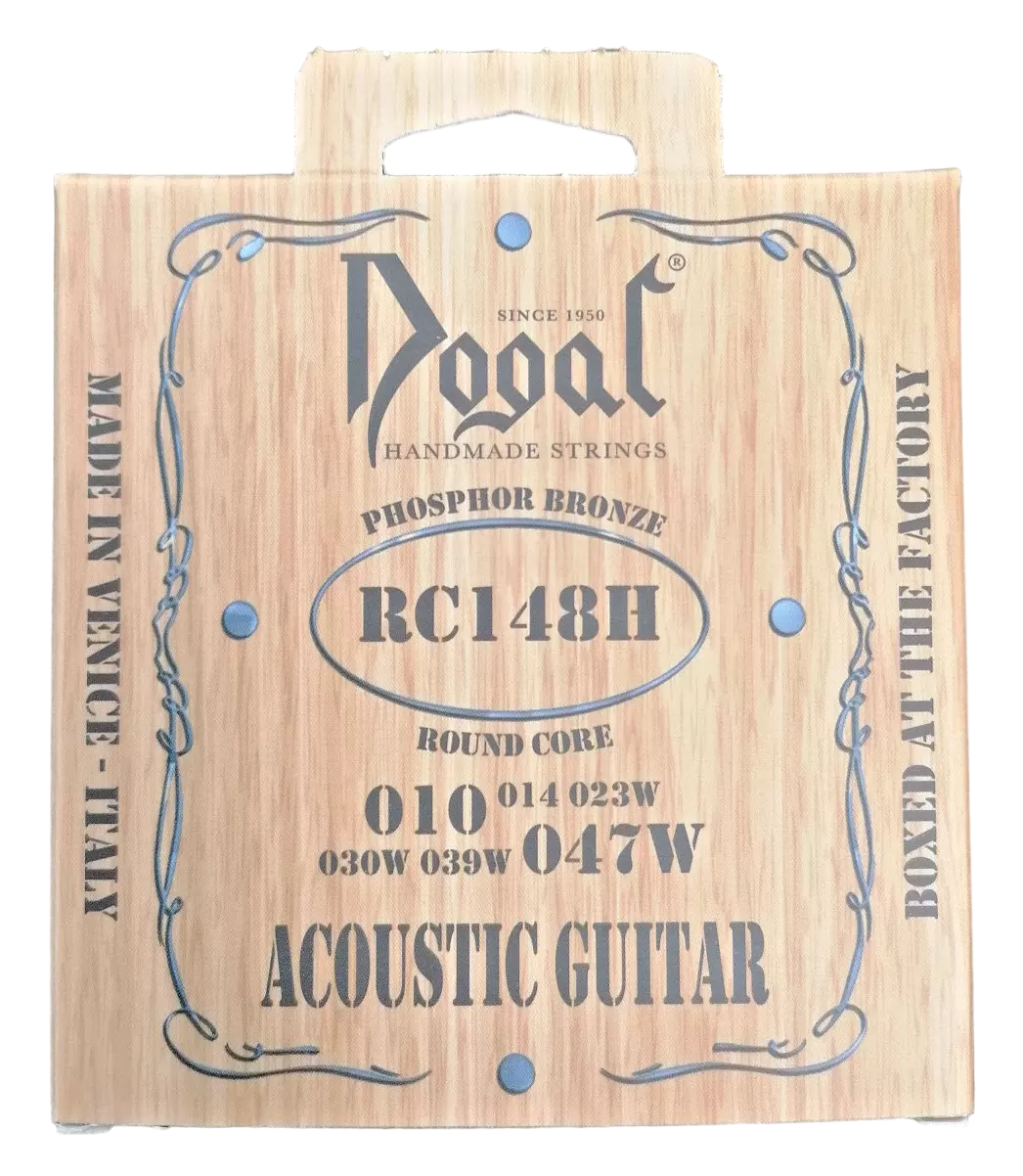 Dogal Corde Chitarra Acustica 10 - 47 W Round Core Phospor Bronze Muta Set 6 Ita