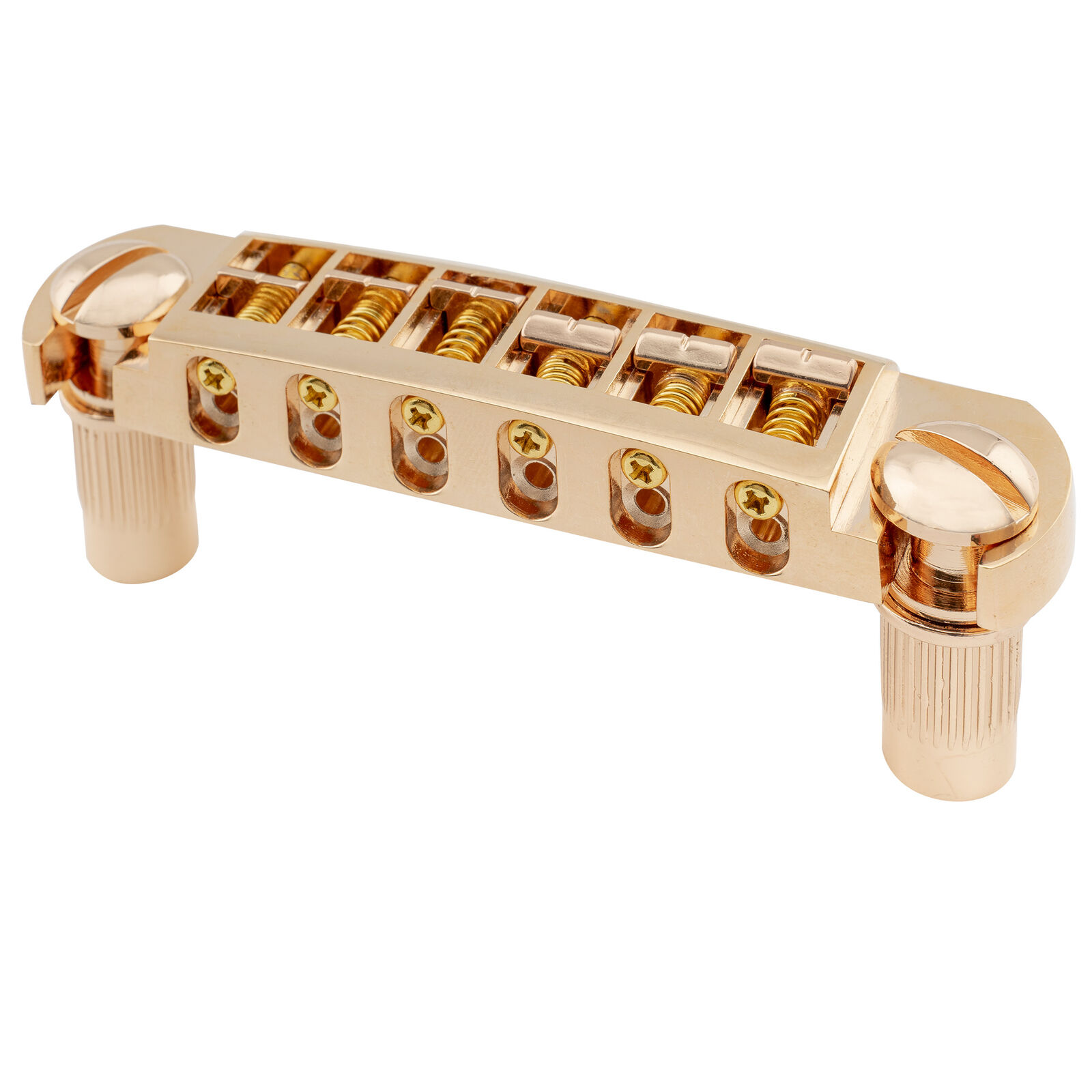Musiclily Pro Gold 52.5mm Tune-O-Matic Pigtail Wraparound Bridge For LP Guitar