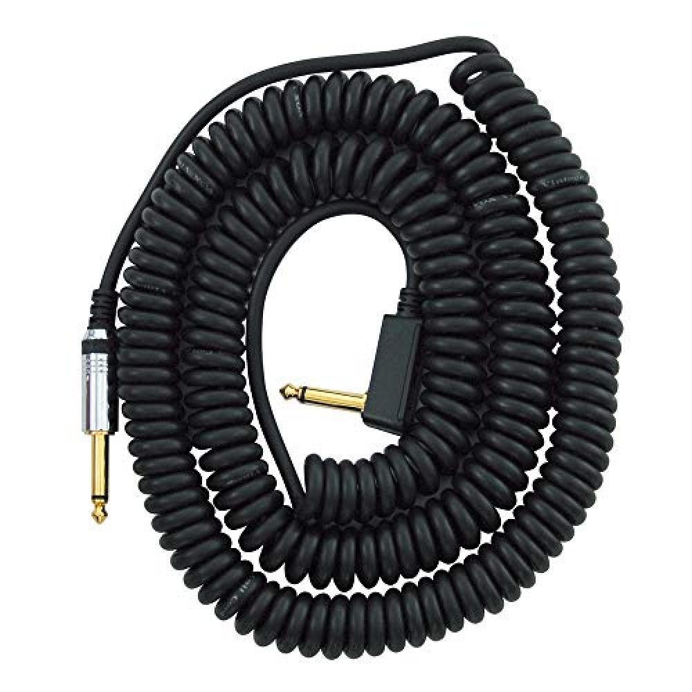 (TG. 9 m) Vox VCC090BL - Cavo audio, stile retrò, con custodia a rete nera, 9 m