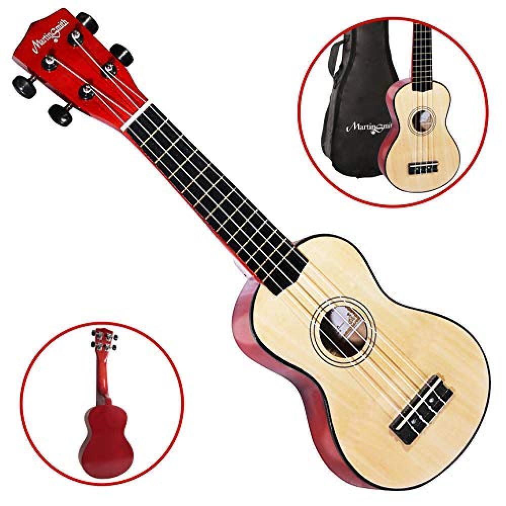 Martin Smith Soprano Ukulele Con Ukulele Bag - in legno naturale - NUOVO