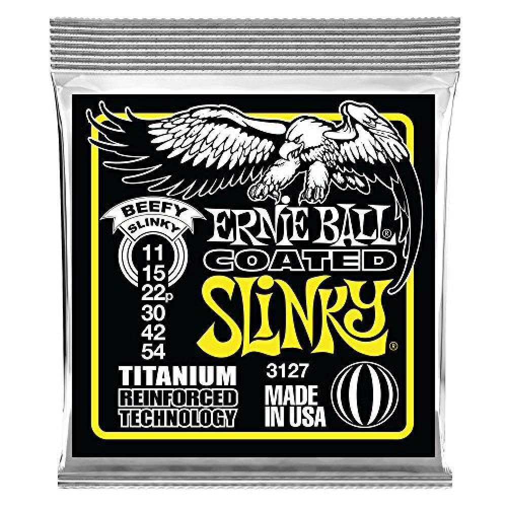 (TG. Beefy) Cordes pour guitare électrique Ernie Ball Beefy Slinky Coated Titan