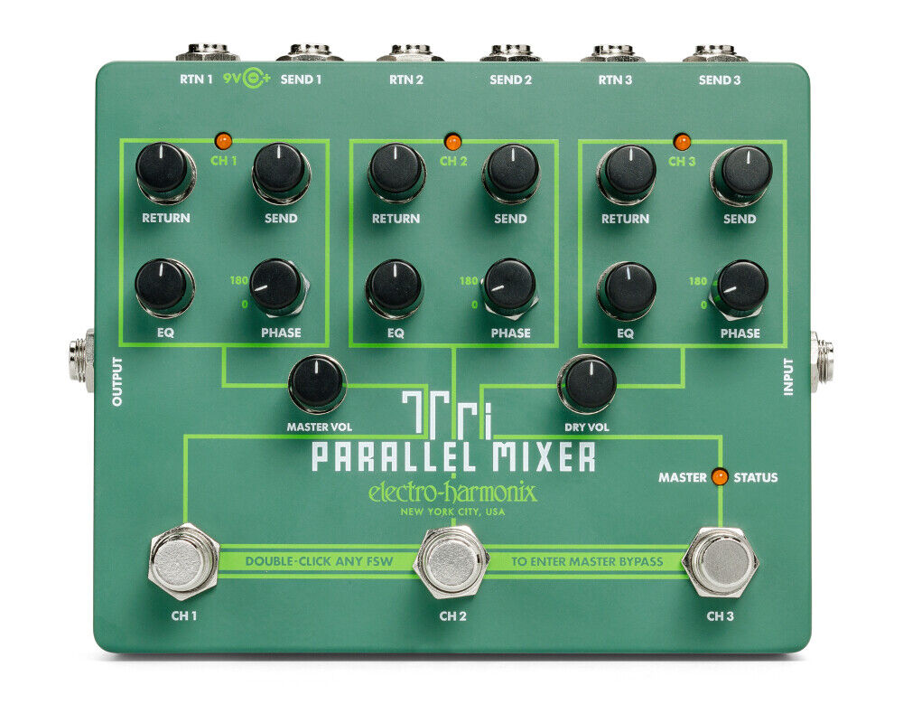 Elettrico Harmonix Ehx Tri Parallel Mixer Effetti Loop Mixer/Switcher