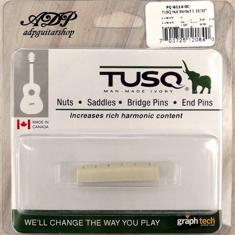 Capotasto Graph Tech Tusq PQ-6114-00 Acustica Slotted Nut 43.3x 4.95mm