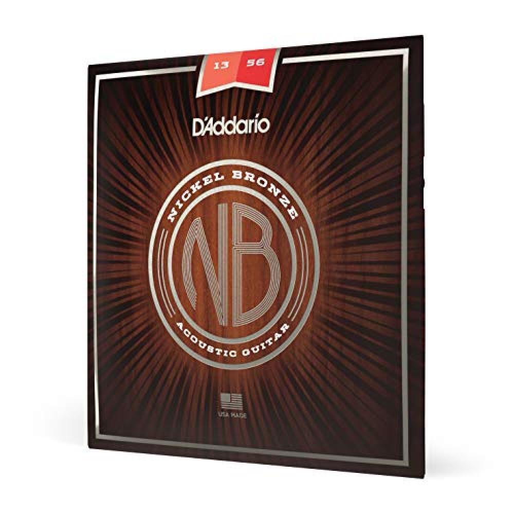 (TG. NB1356 Medium 13-56) Addario D'NB1047 chitarra acustica con corde in Nichel
