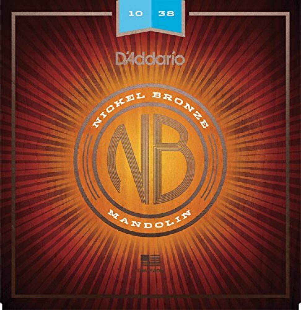 (TG. 10-38) d' Addario NBM1038 10 - 38 Light nickel Bronze Mandolin Strings - NU