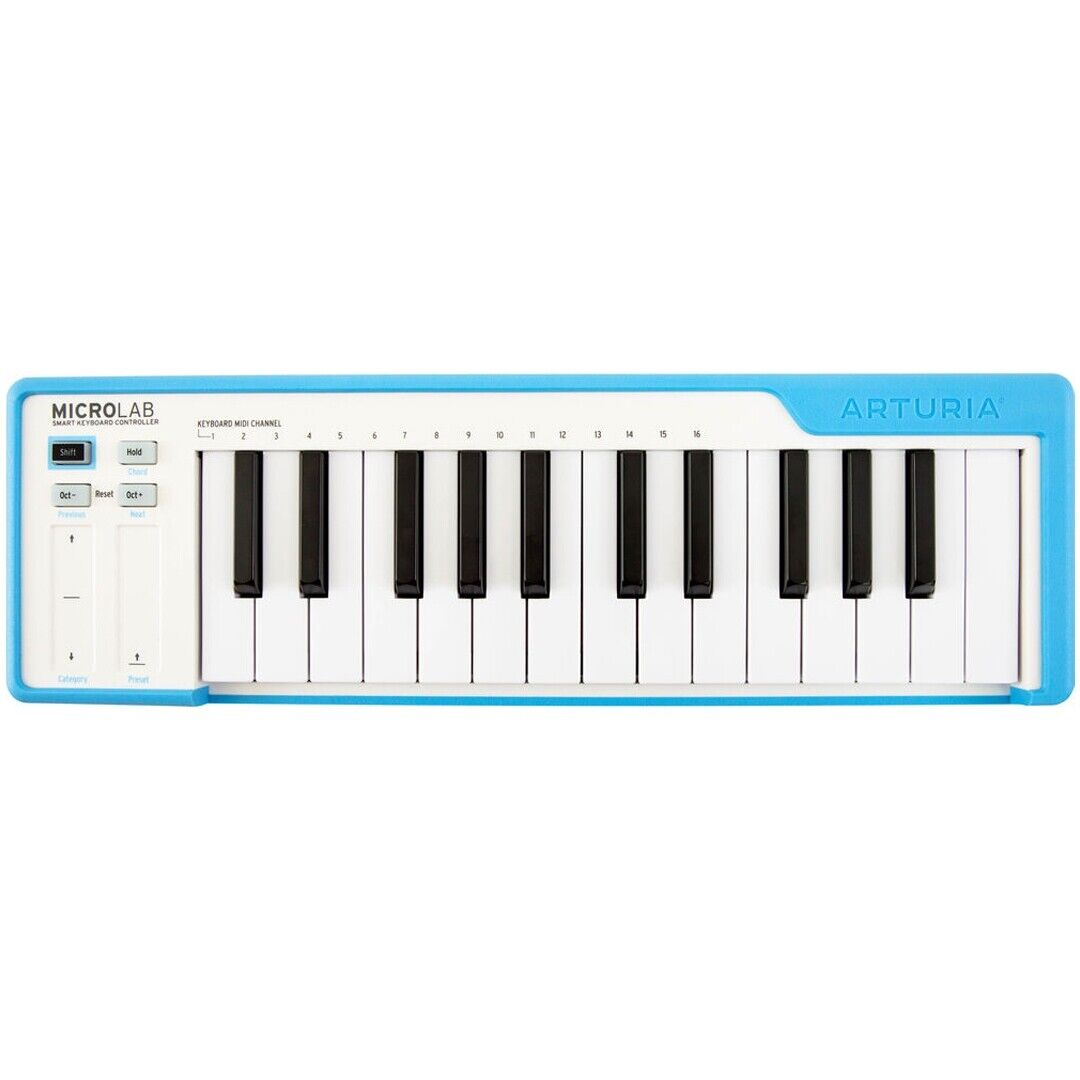 Arturia MicroLab Blue Controller Tastiera MIDI USB 25 Tasti