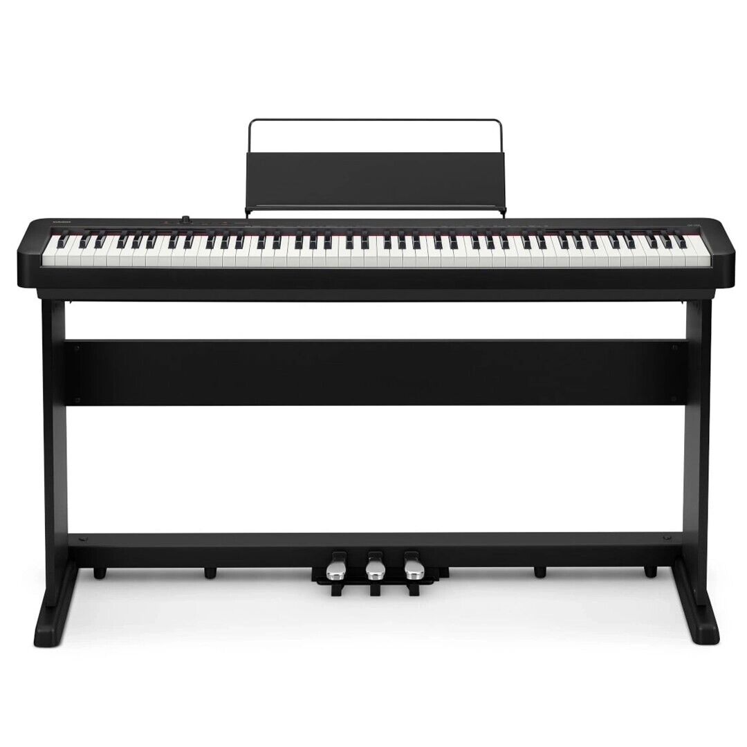 Casio CDP-S160 BK SET Pianoforte digitale a 88 tasti + stand + pedaliera nero