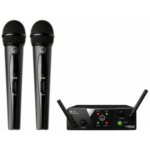 AKG WMS40 MINI DUAL VOCAL SET MAN ISM2/3 DOPPIO RADIOMICROFONO PER VOCE
