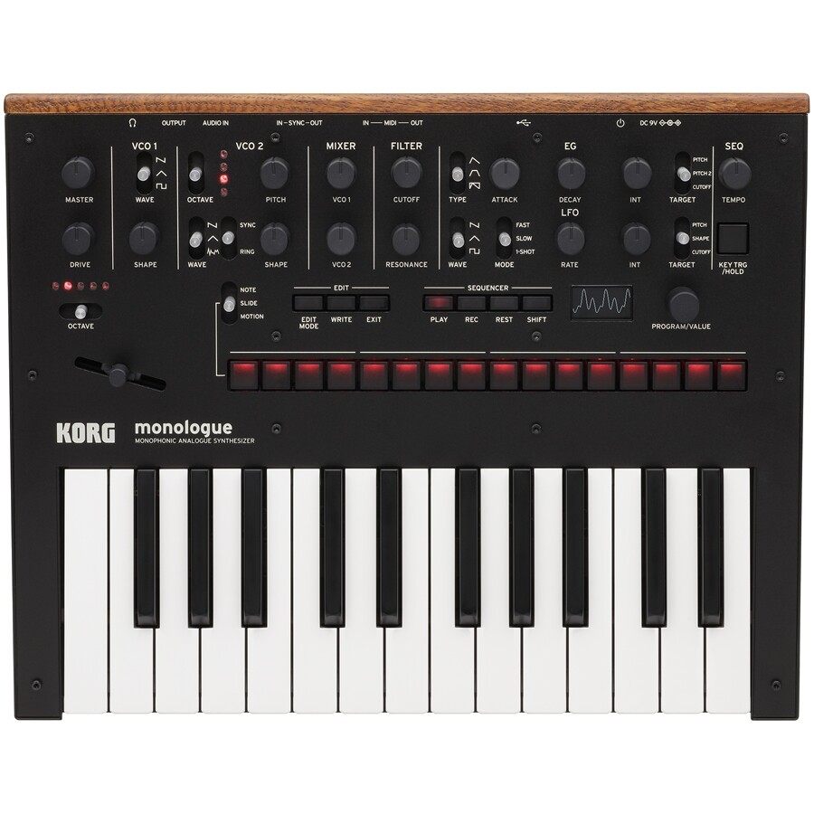 Korg Monologue Black Sintetizzatore Analogico Monofonico Nero