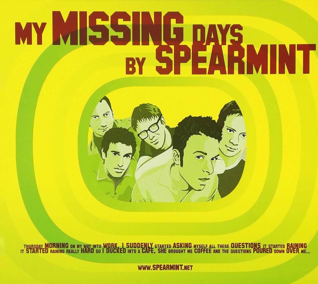 Spearmint My Missing Days CD NEW
