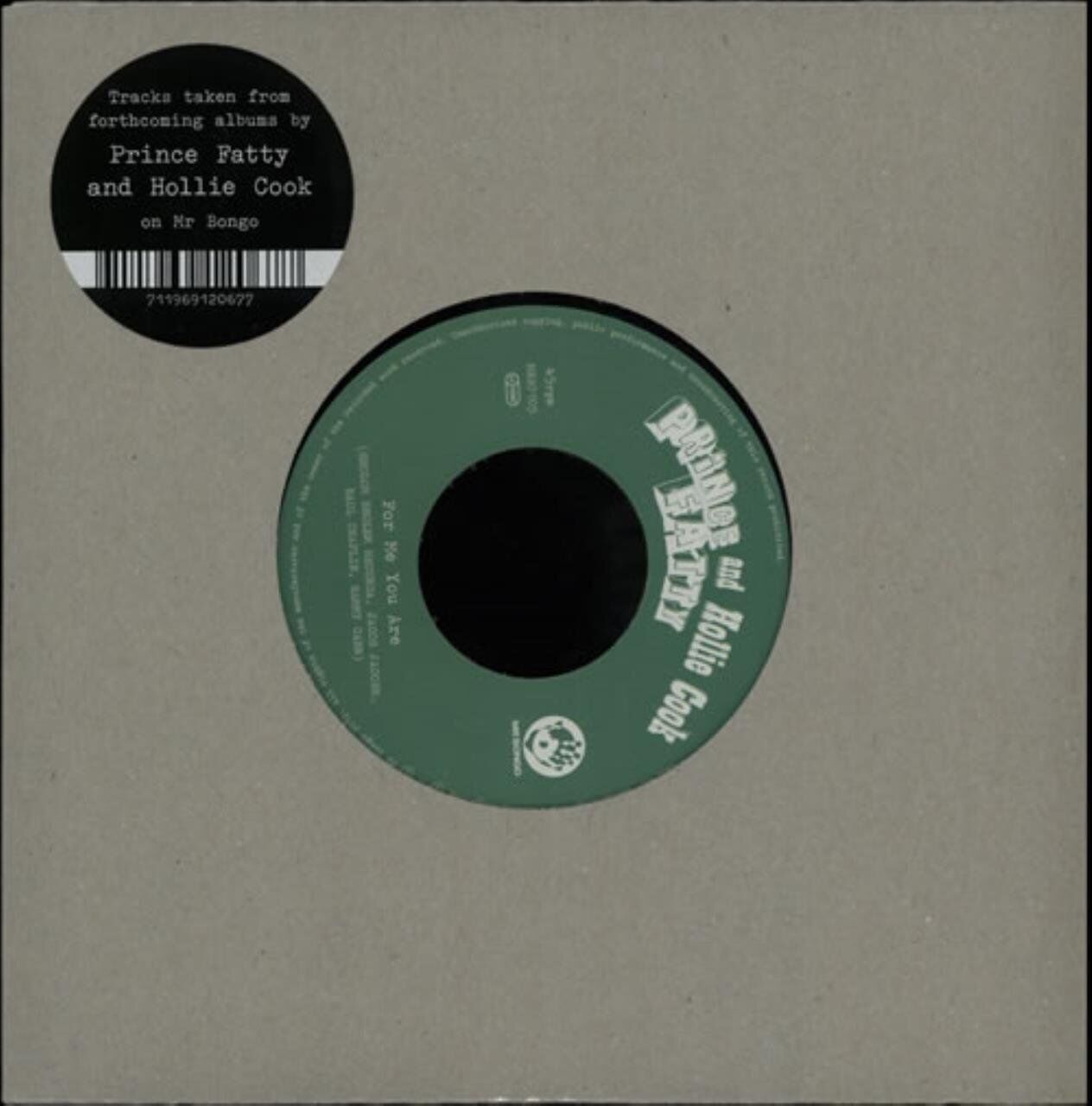 Prince Fatty and Hollie Cook For Me You Are 7 Inch Vinyl MRB7105 NEW