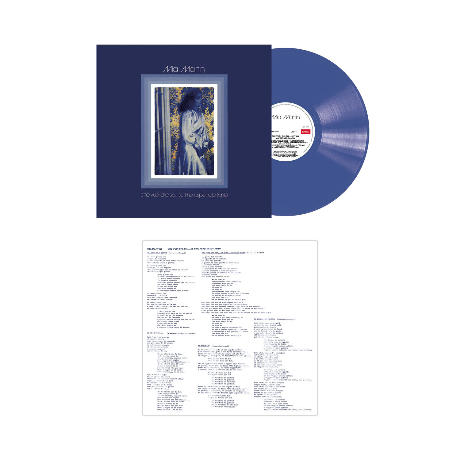 MIA MARTINI - CHE VUOI CHE SIA ... SE T'HO... - LP VINILE BLU NUVO SIGILLATO