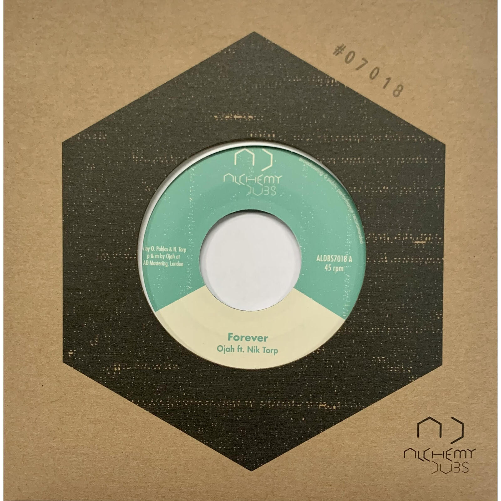 Ojah Feat. Nik Torp Forever / Forever Dub 7 Inch Vinyl NEW