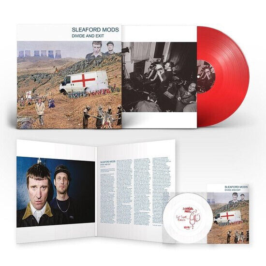 Sleaford Mods Divide And Exit (10Th Ann.) Vinile Lp Colorato Rosso + Flex Clear