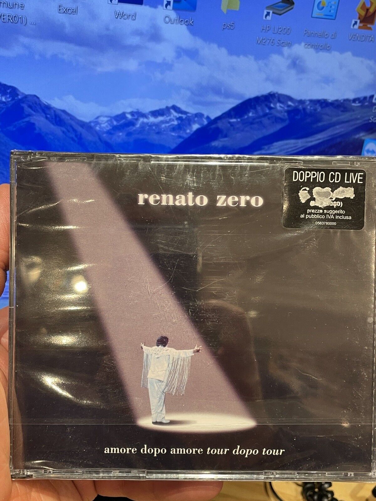 RENATO ZERO AMORE DOPPIO AMORE TOUR 1999 2CD 🇮🇹NUOVO DI ZECCA SIGILLATO SONY