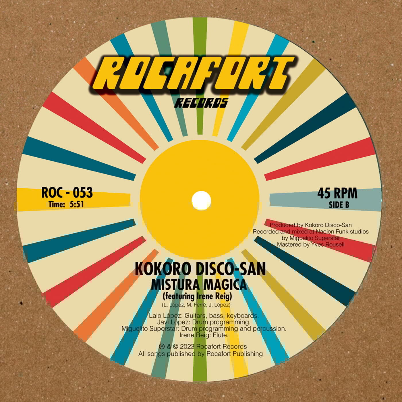 Kokoro Disco-San Brightest Light / Mistura Magica 12 Inch Vinyl ROC053 NEW