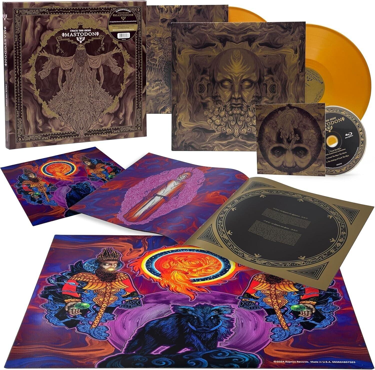 MASTODON - Crack The Skye 15th (2024) 2 LP gold vinyl + CD + memorabili preorder