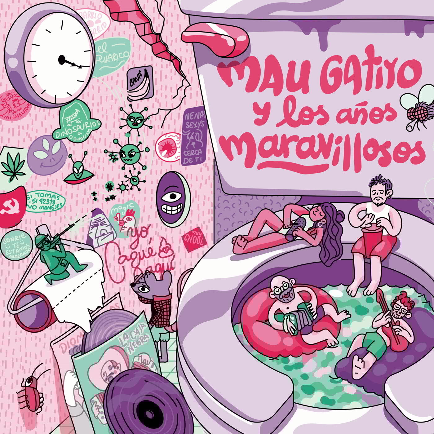 Mau Gatiyo Y Los Anos Maravillosos 420, Reloj 7 Inch Vinyl NYCT7088 NEW