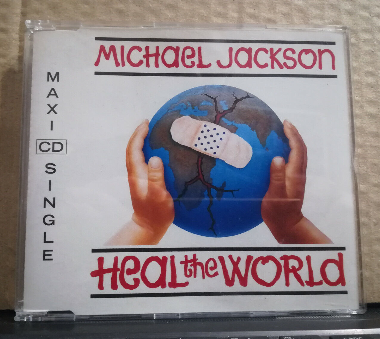 MICHAEL JACKSON - HEAL THE WORLD 3 track version + SHE DRIVES ME WILD cds NUOVO