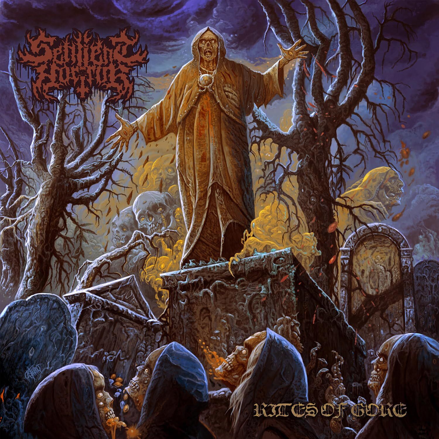 Sentient Horror Rites of Gore Blue / Purple Galaxy Effect (Vinyl LP)