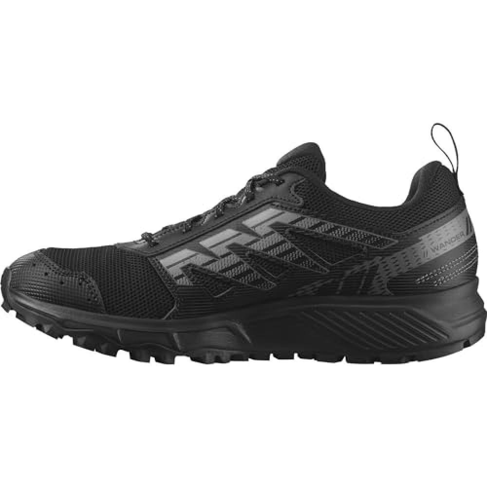 (TG. 42 EU) SALOMON Wander, Scarpe da Running Uomo, Black Pewter Frost Gray, 42