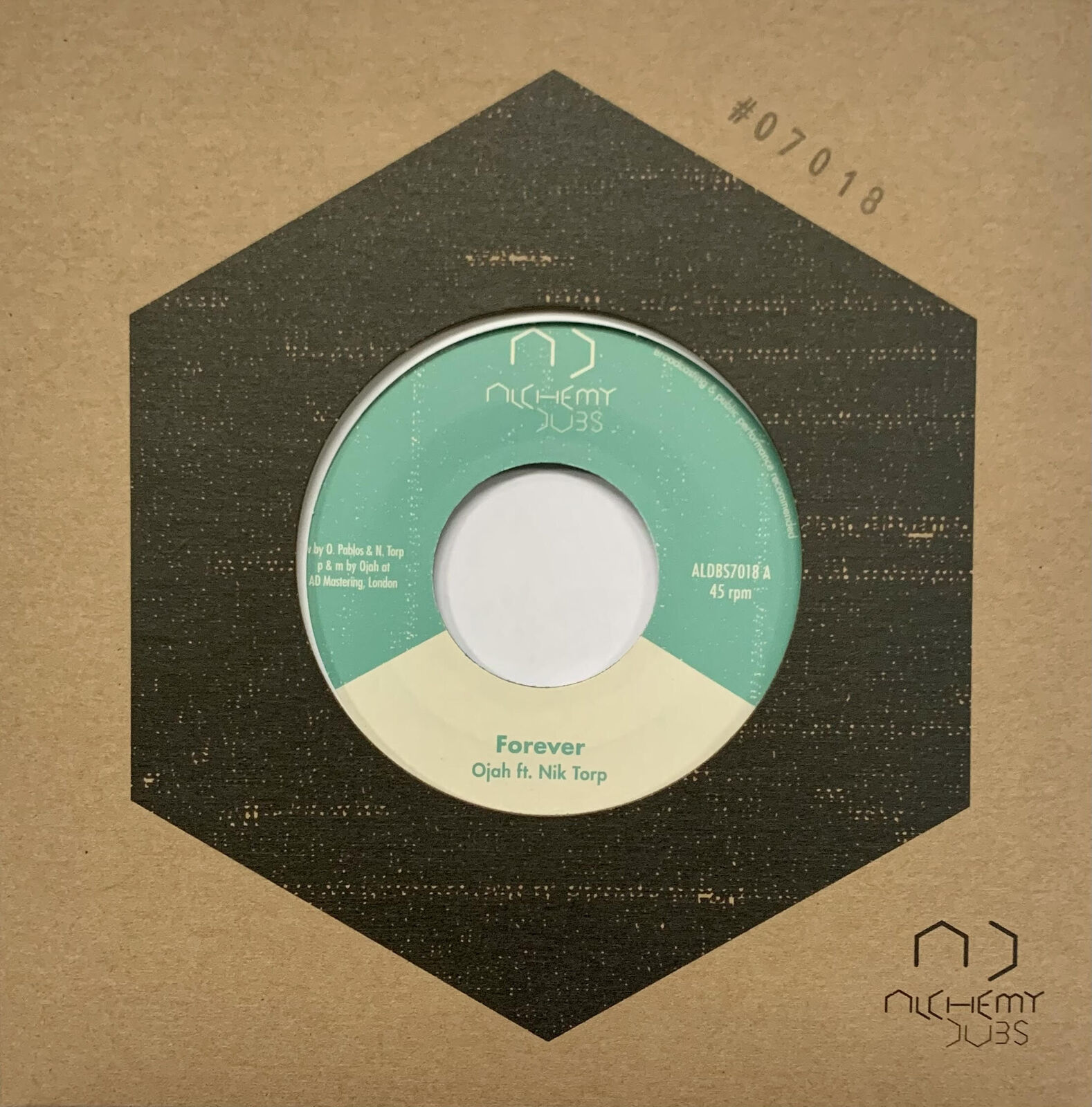 Ojah & Nik Torp Forever/Forever Dub (Vinyl LP) 7" Single