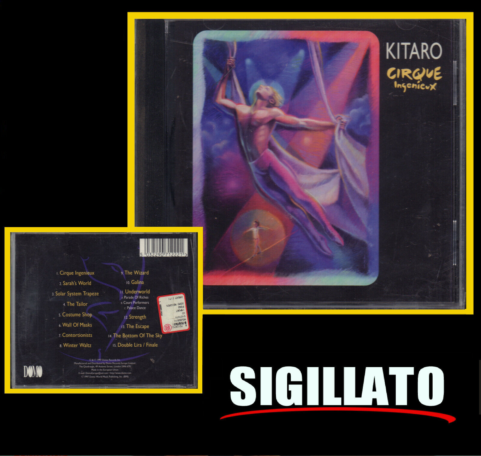 KITARO " CIRQUE INGENIEUX " CD SIGILLATO PRIMA EDIZIONE DOMO 1997
