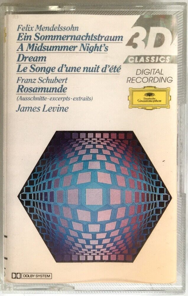 MENDELSSOHN A MIDSUMMER NIGHT'S DREAM LEVINE DGG CASSETTE TAPE NEW