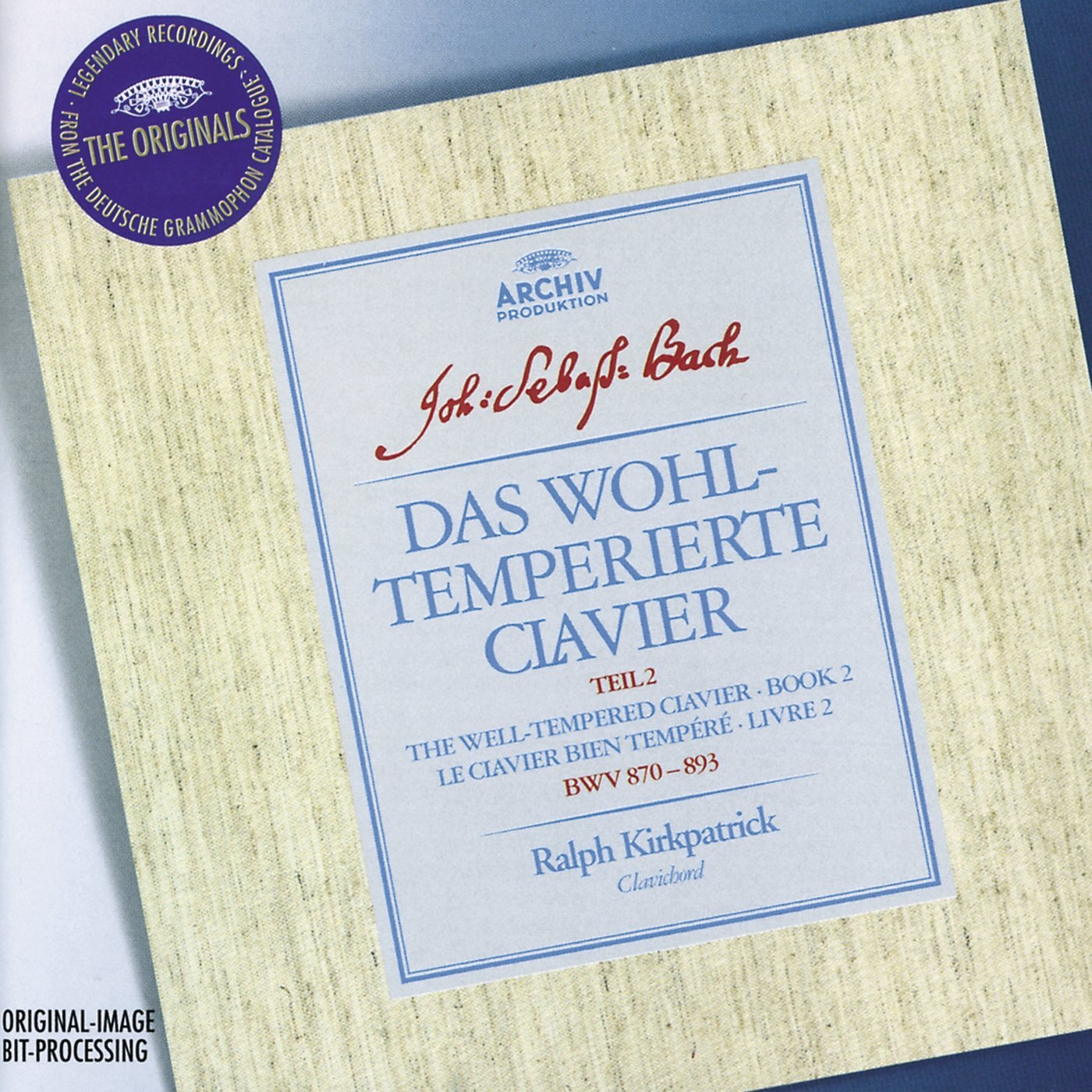 Kirkpatrick,Ralph Wohltemperiertes Klavier 2 (CD)