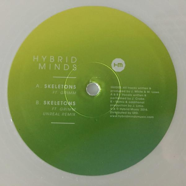 Hybrid Minds Skeletons 12" vinyl UK Hybrid Music 2016 in die cut sleeve brand