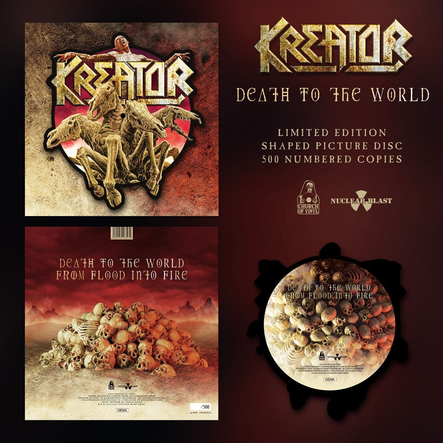Kreator Death to the World (Vinyl LP) 12" Album Picture Disc