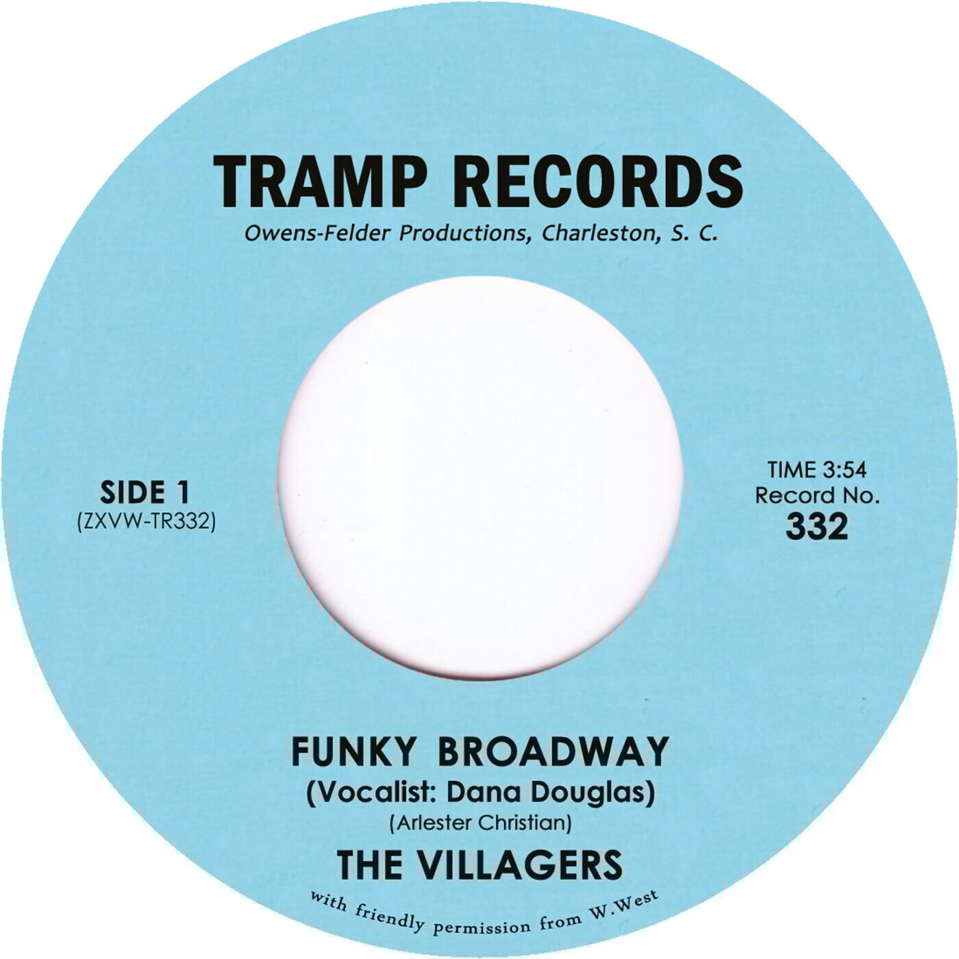 Villagers Funky Broadway 7 Inch Vinyl TR332 NEW