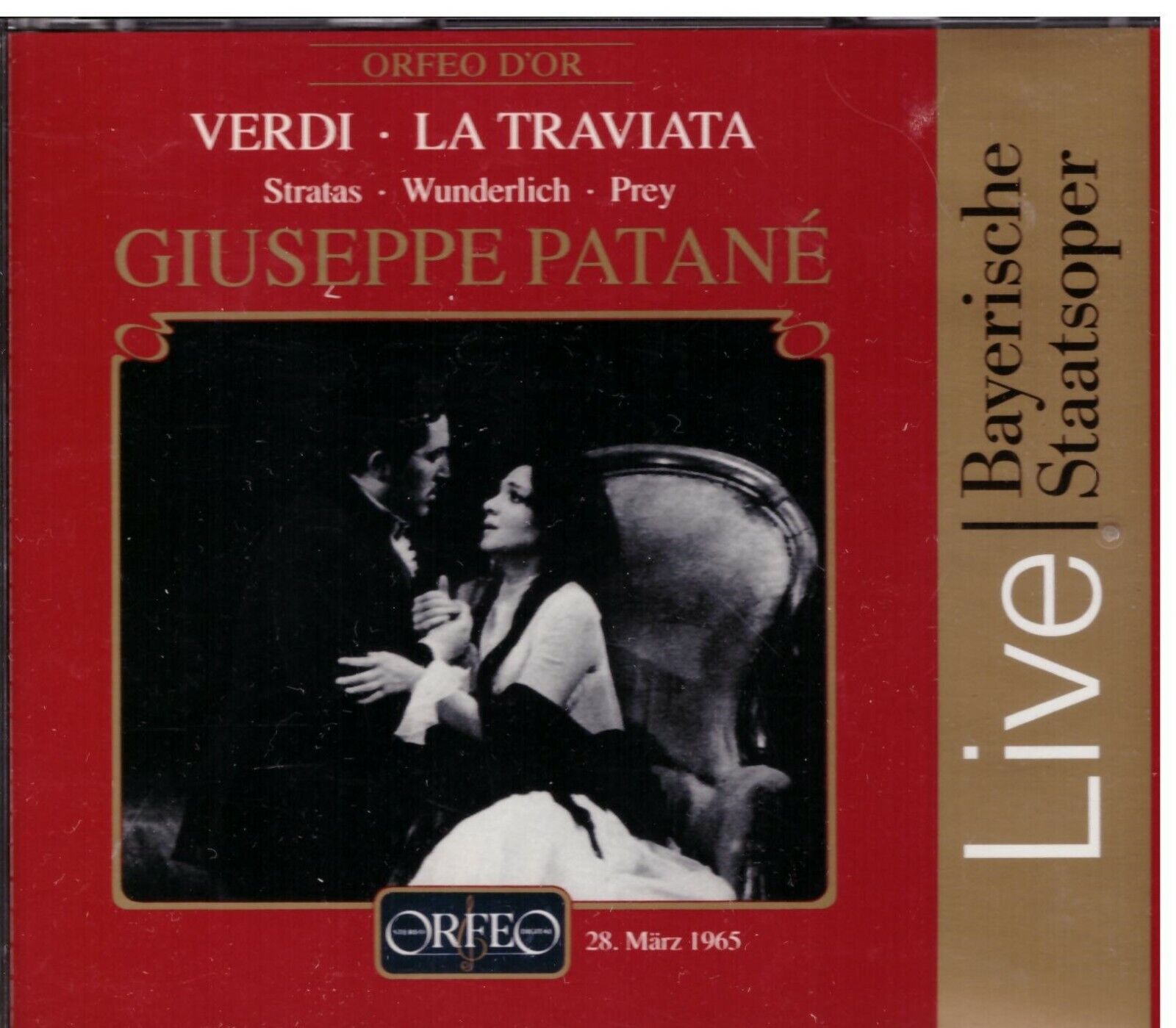 Verdi: La Traviata / Patane', Stratas, Wunderlich, Prey, Bayerische 1965 - CD