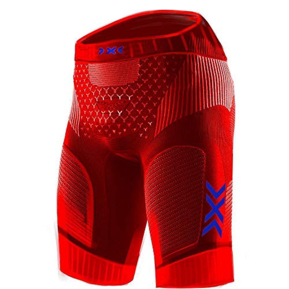 (TG. S) X-BIONIC Twyce 4.0 Run Shorts Men, Uomo, Sunset Orange/Teal Blue, S - NU