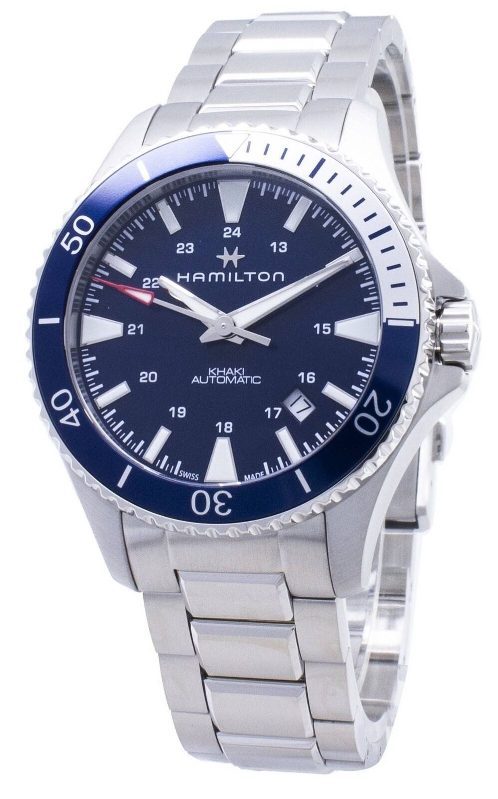 Hamilton Khaki Navy Scuba Swiss Made Quadrante Blu H82345141 Orologio da Uomo