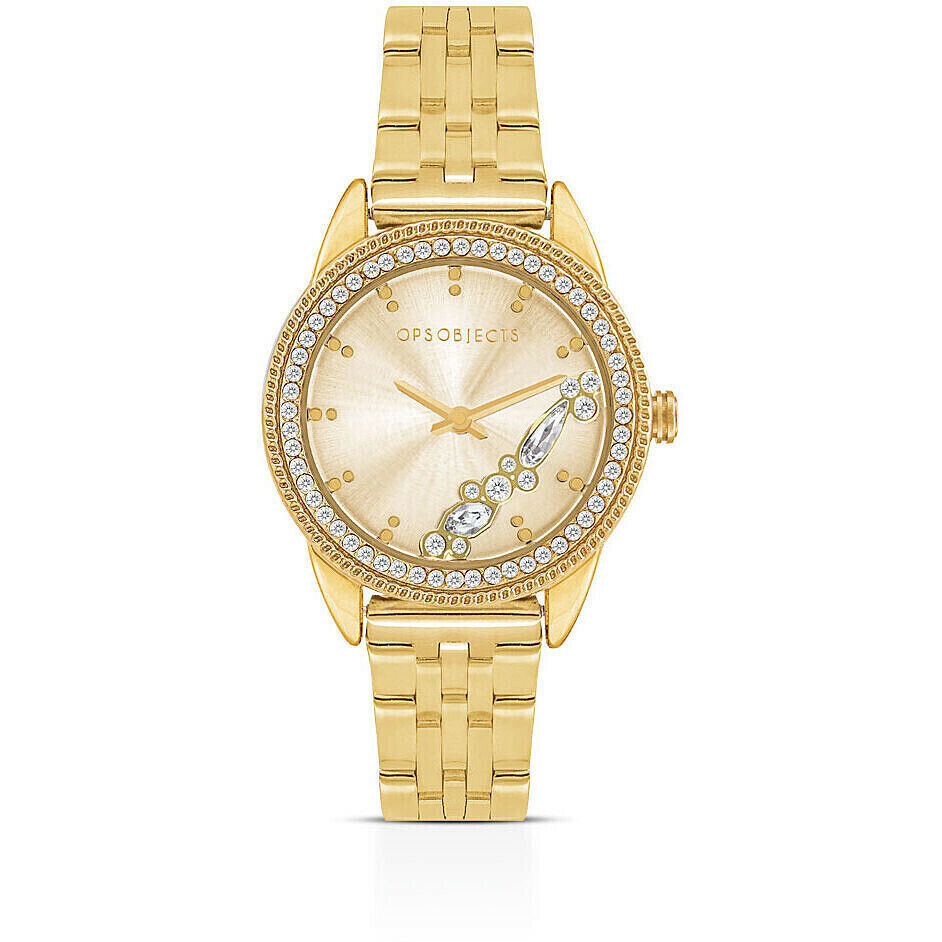 Ops Orologio Al Quarzo Solo Tempo Donna in Acciaio Dorato OPSPW-776