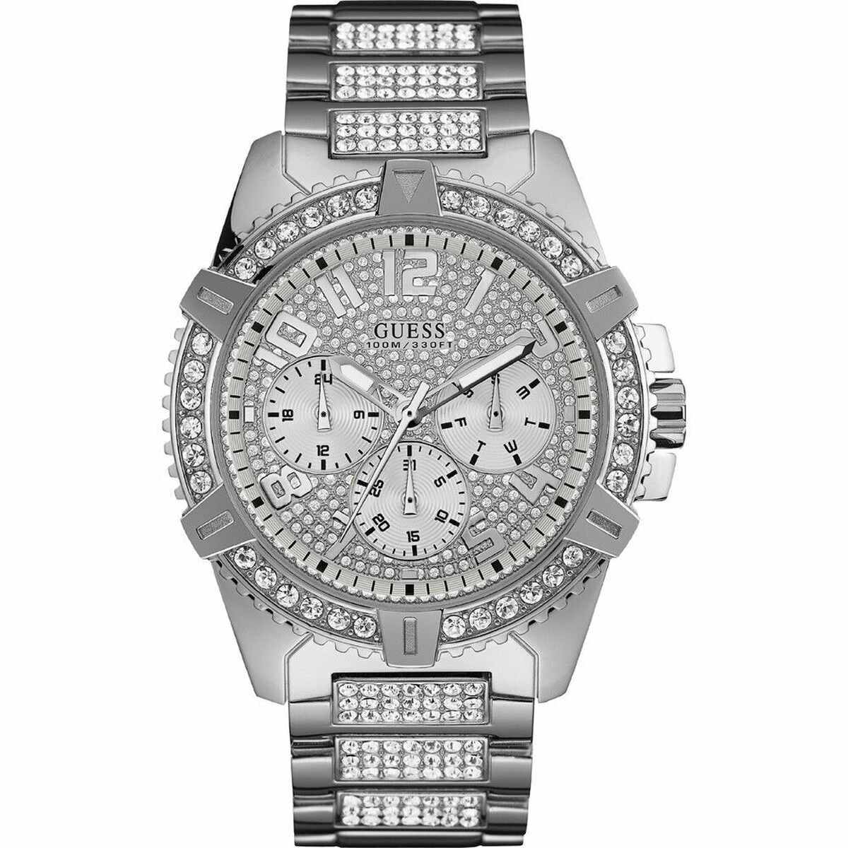 Orologio Uomo Guess W0799G1 Argentato [Ø 48 mm]