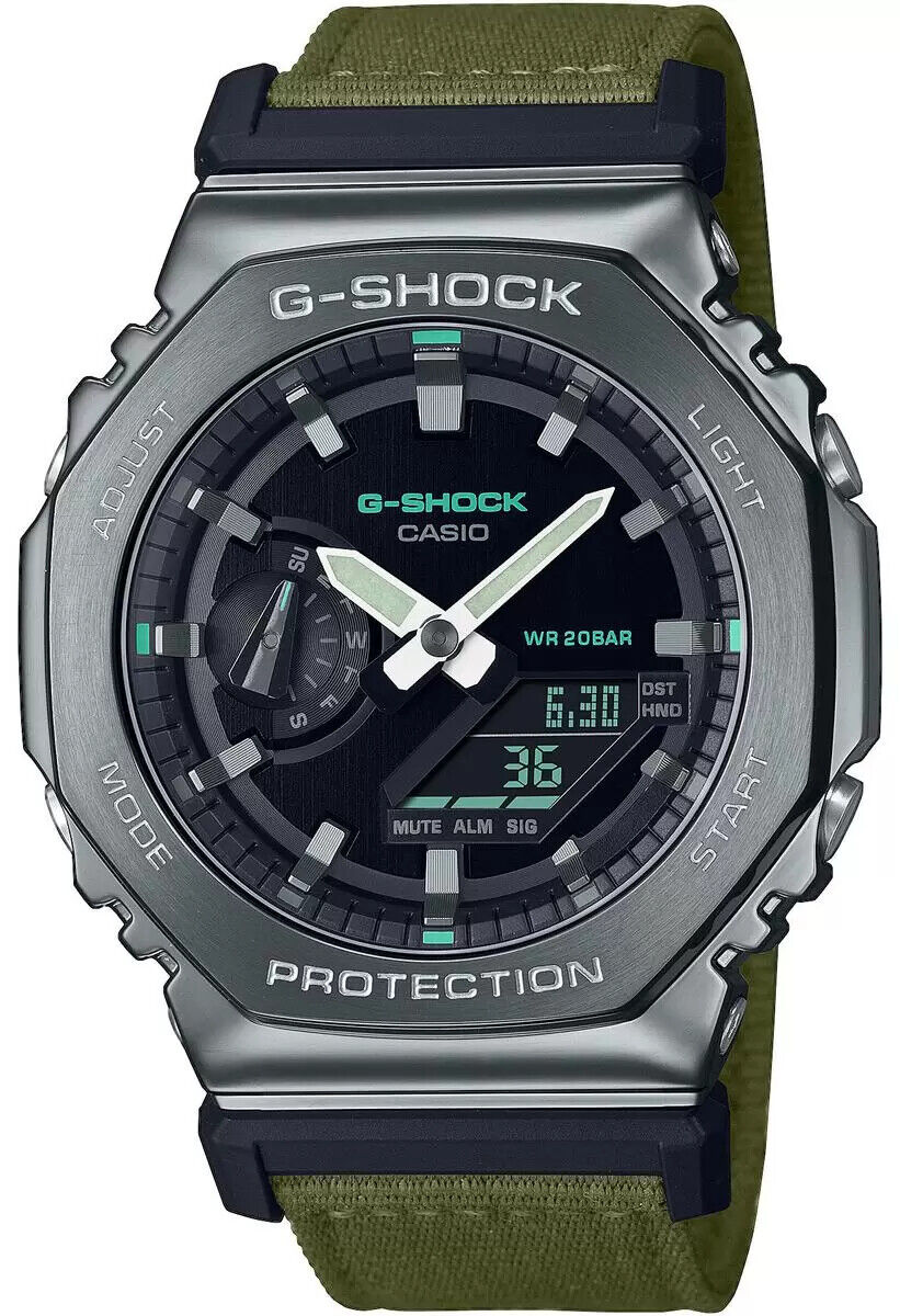 Orologio Uomo Casio G-SHOCK in Tessuto G-STEEL Multifunzione GM-2100CB-3AER Verd