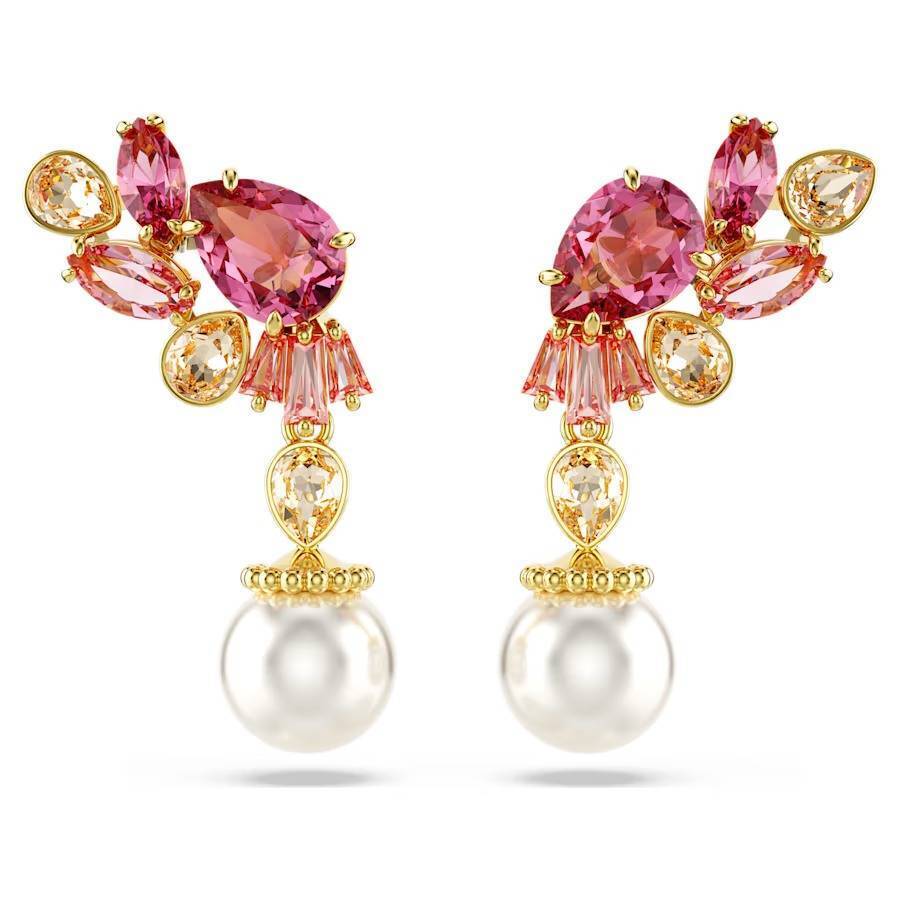 Orecchini Swarovski Gema Pendenti 5688486 Earrings Cristalli Multicolor Perla