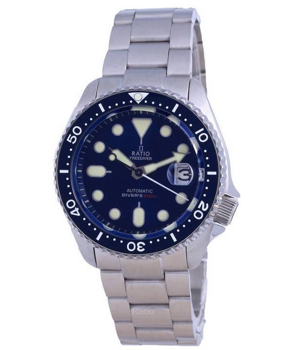 Ratio FreeDiver Blue Dial Automatic RTB202 200M Men's Watch