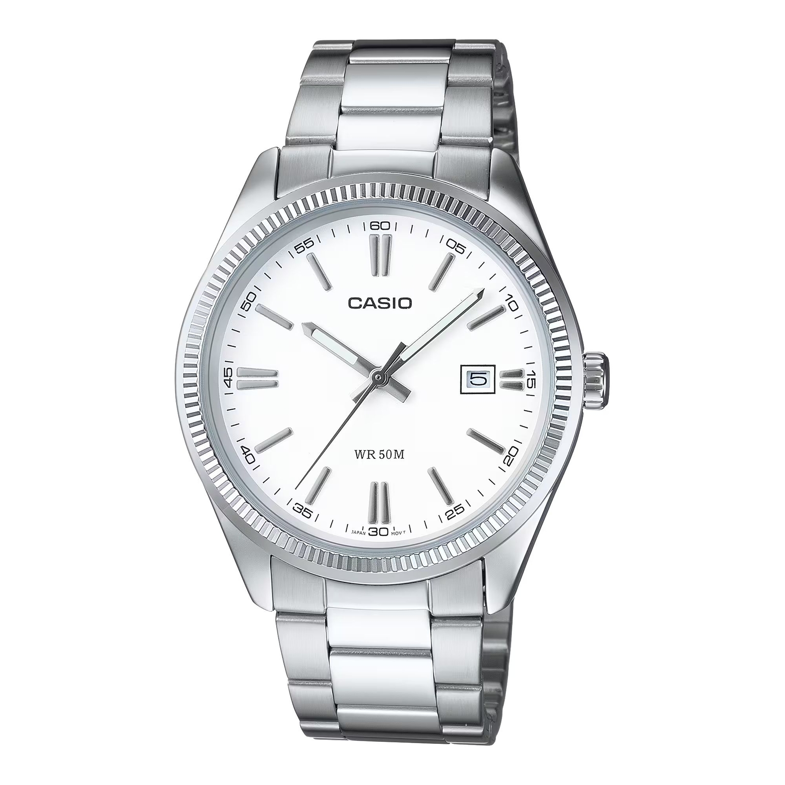Orologio Unisex Acciaio Casio Quarzo Bianco MTP-1302PD-7A1VEF