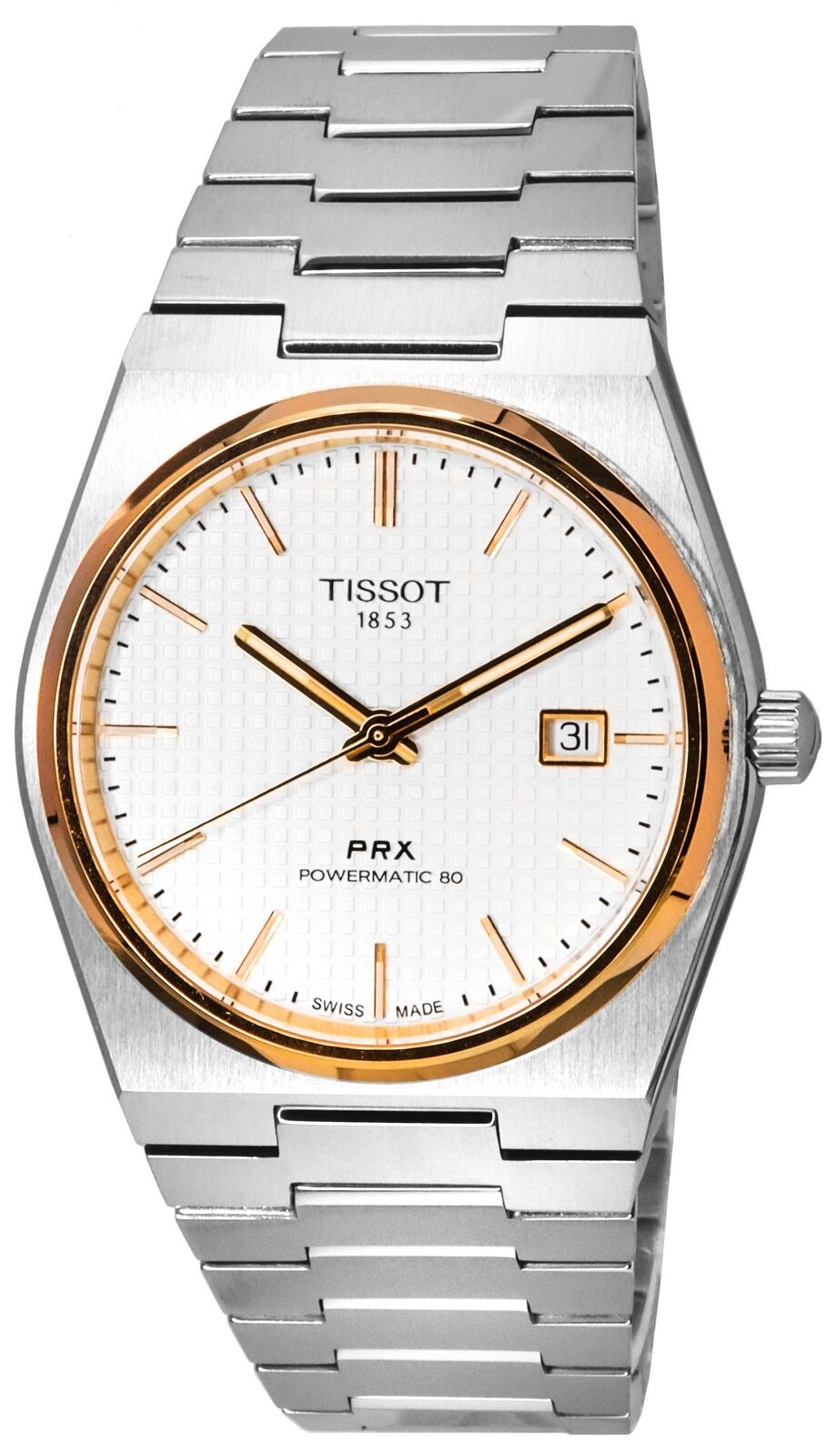 Tissot PRX T-Classico Powermatic 80 Swiss Made T1374072103100 100M Orologio Uomo