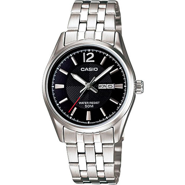 CASIO LTP-1335D-1AVDF OROLOGIO DONNA ACCIAIO NERO DATA 29mm SOTTOCOSTO