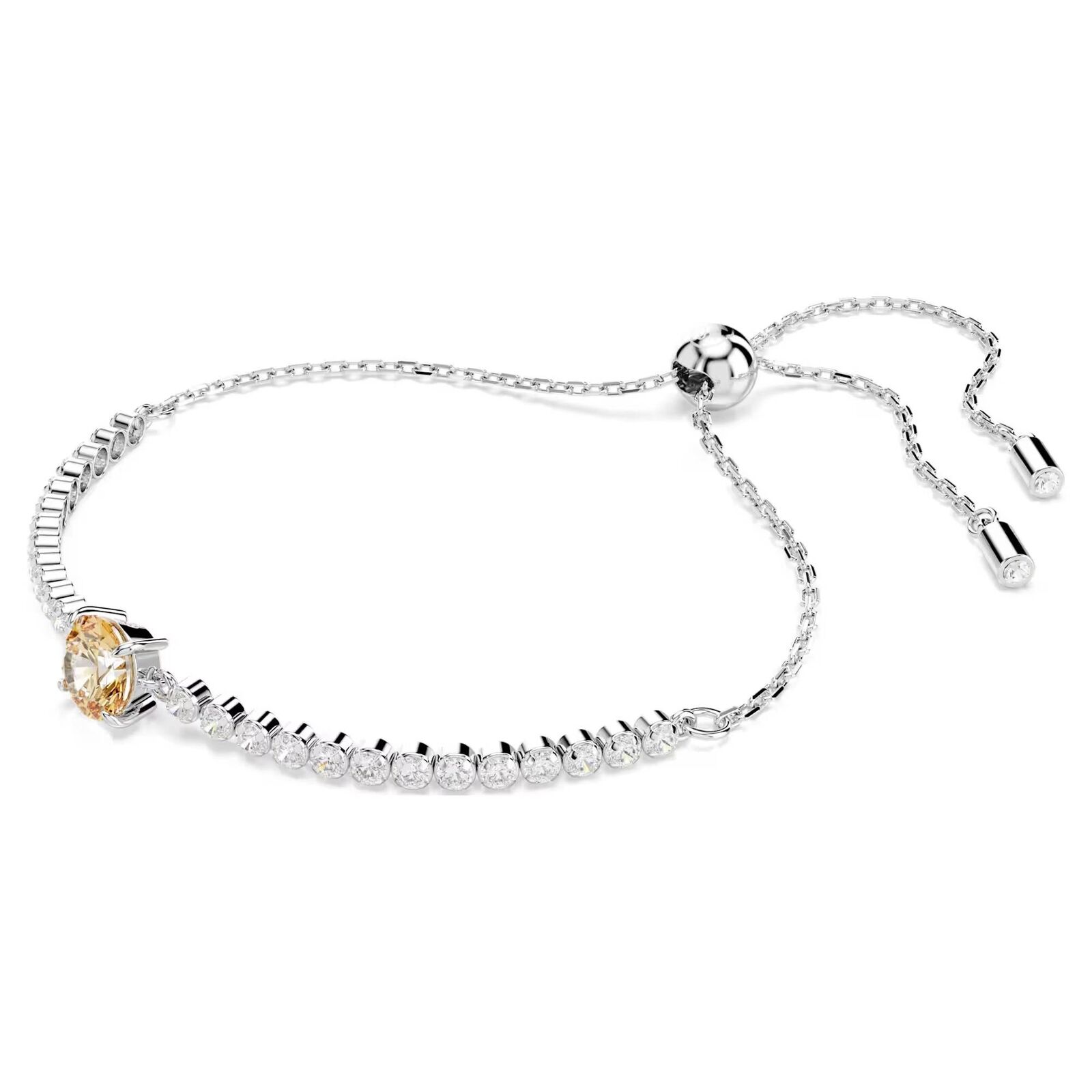 Bracciale Swarovski Matrix 5690694 Bracelet Donna Tennis Giallo regolabile